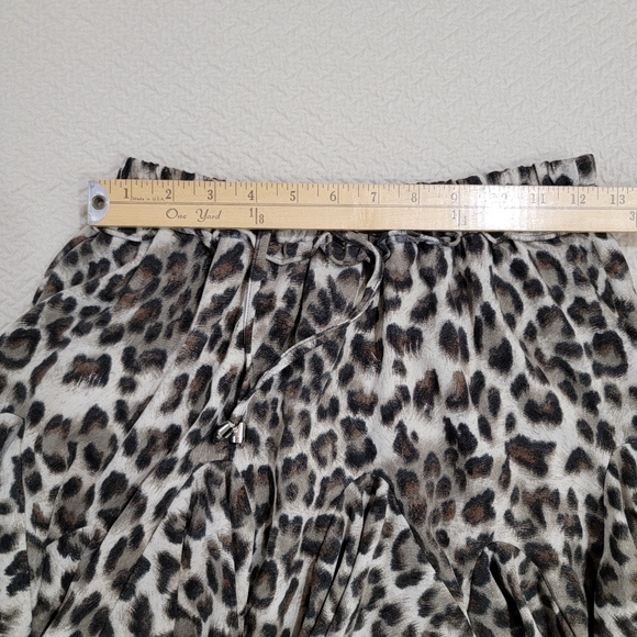 NEW Main Strip Turn up the Sass Skort Leopard ruffled Mini skirt Size M - Picture 10 of 16